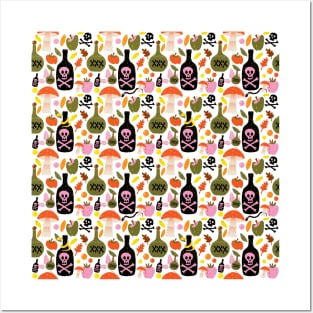 Halloween Poison Pattern Posters and Art